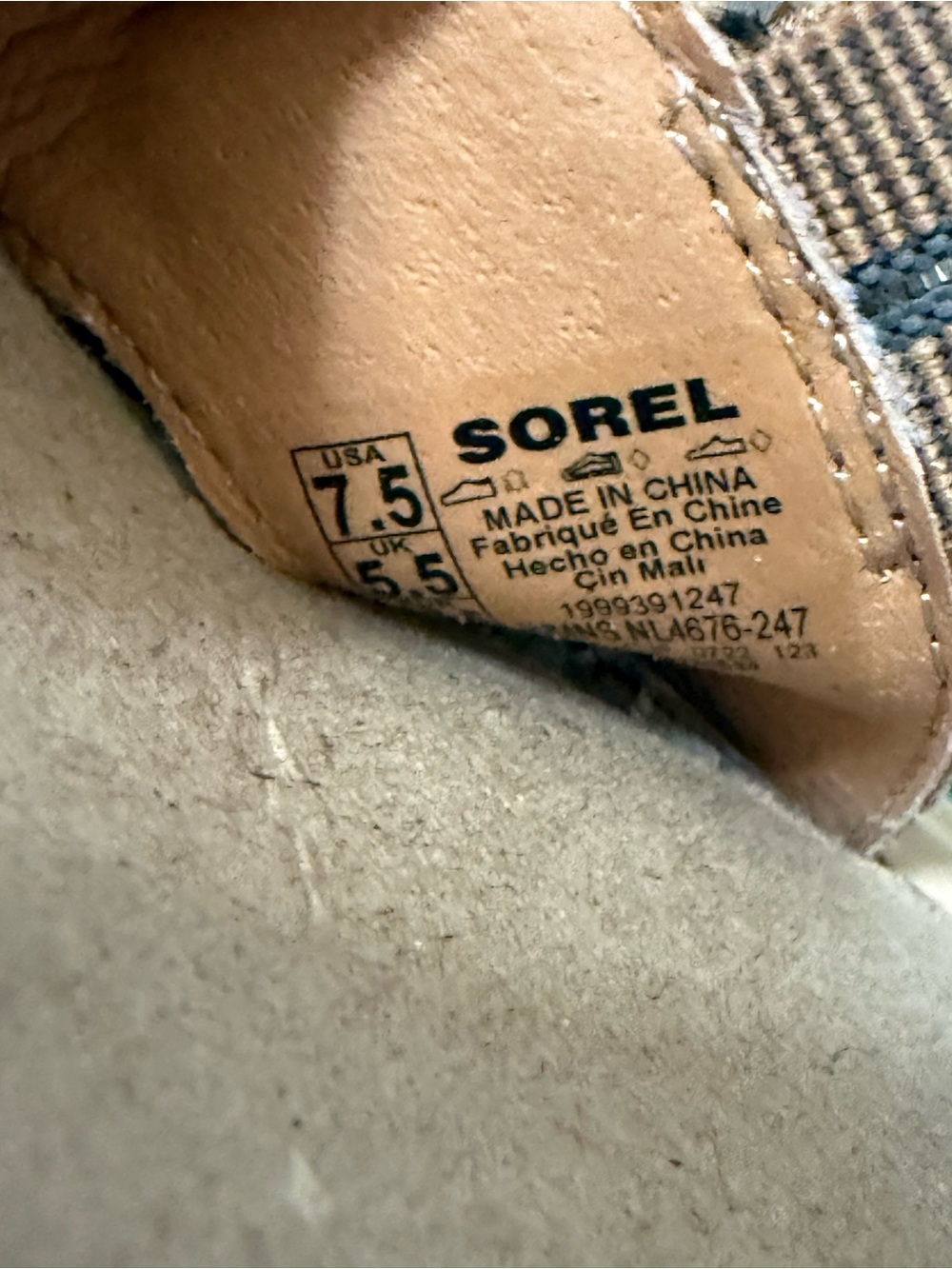 Sorel Joanie III Ankle strap beige cream wedge chunky Y2K 7.5 new in box - Picture 4 of 9